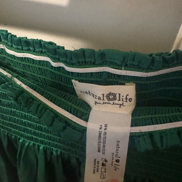 NATURAL LIFE Vibrant Green A-Line Skirt - Picture 2 of 3